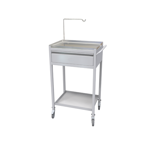 Ecg Trolley Powder Coated